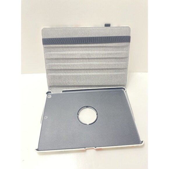 Flamingo Monstera Leaves Tablet Cover Fits 10.2” Screen Rotates Stands Up, White - Picture 2 of 10